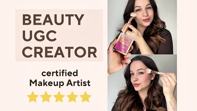 create ugc videos as a makeup artist