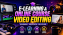 do video editing of elearning course, online course editing