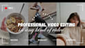 do video editing, cash cow youtube, gaming, travel, vlog videos professionally