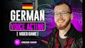 male german voice artist actor for video games,  voiceover, dubbing voice over