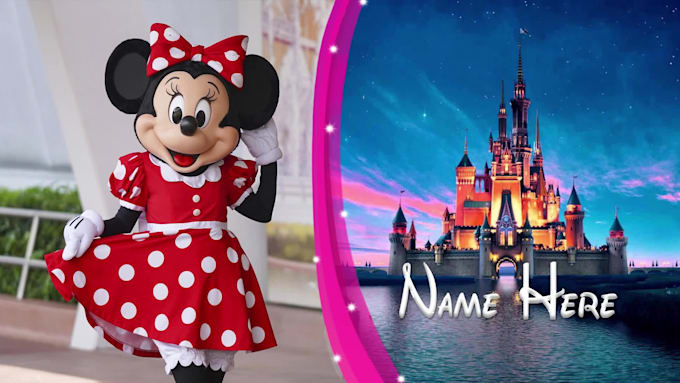 create a personalized message from minnie mouse
