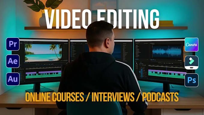 edit high quality talking head videos, interviews and online courses