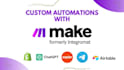 create integration or automation using make integromat