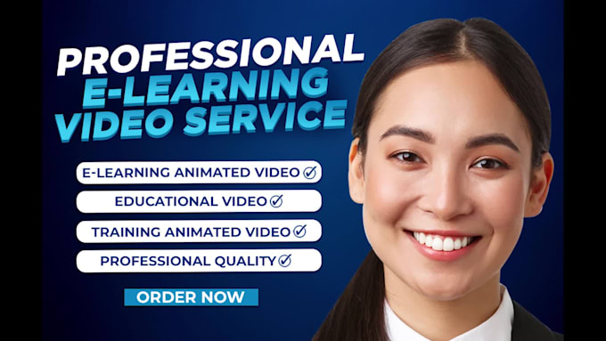 do elearning animated videos, online course or training video