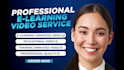 do elearning animated videos, online course or training video