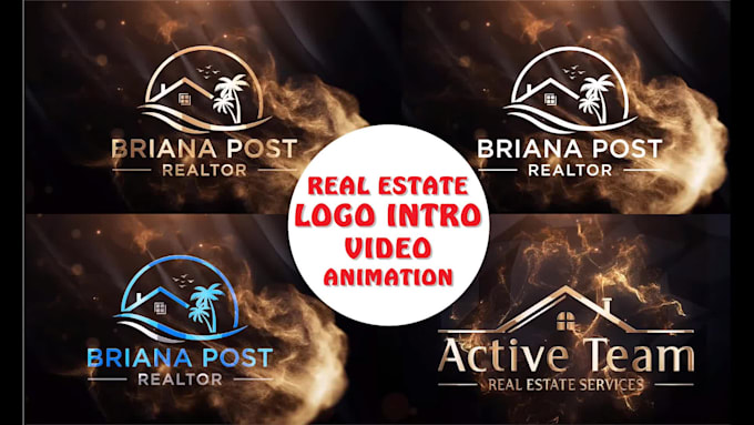 make 3d architect real estate logo intro outro video animation