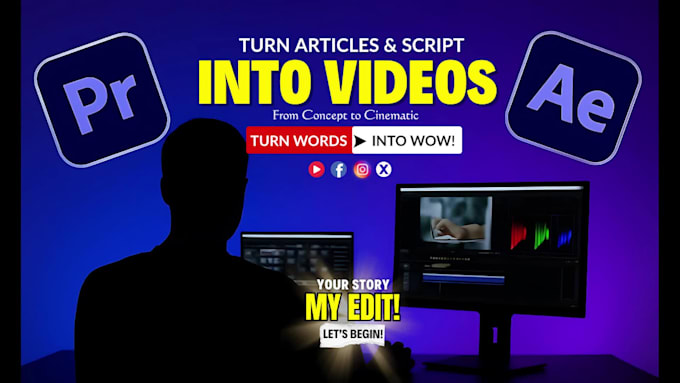 convert your article or script into engaging faceless videos