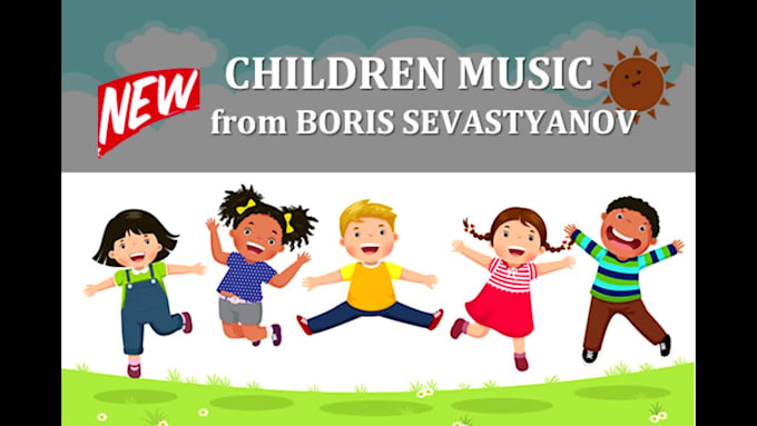 create children, cartoon or game music, song or lullaby on your lyrics
