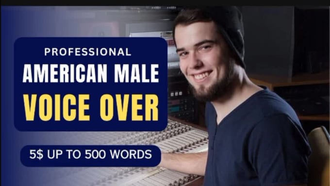 Record a professional american english male voice over by Muriel7871 ...