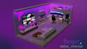 create a 3d isometric room designs