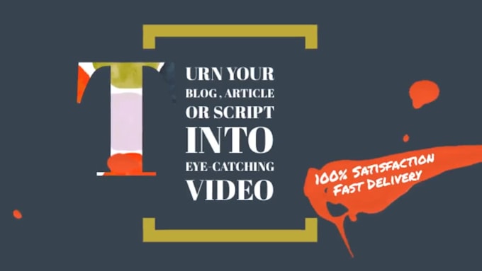 convert your article, blog or script into engaging video
