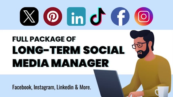 be your long term social media manager for instagram and facebook marketing