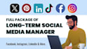 be your long term social media manager for instagram and facebook marketing