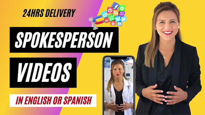 create a professional female spokesperson video in 24 hours