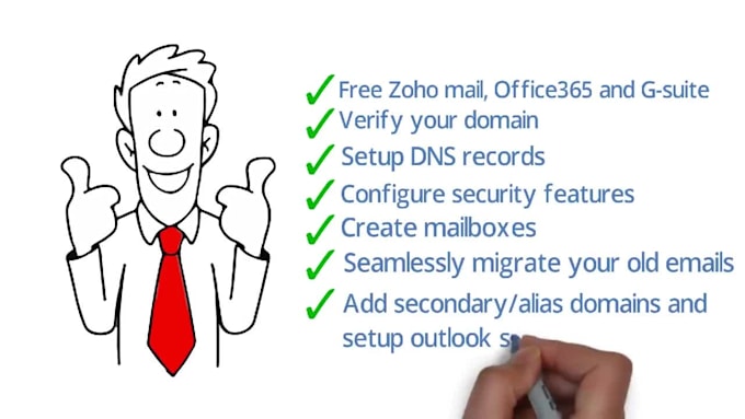 set up business email on google workspace, office 365, outlook, godaddy