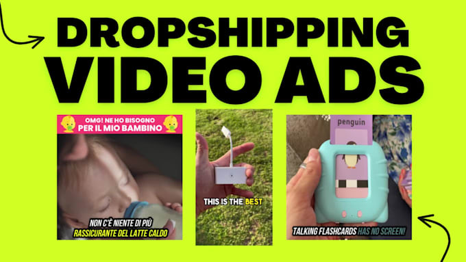 create dropshipping facebook video ads for shopify products