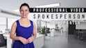 be your female video presenter or spokesperson in spanish