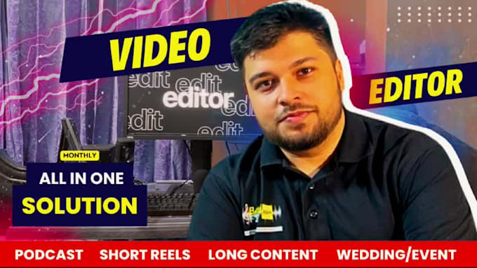 edit reel, content, podcast professionally very fast