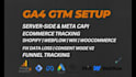 setup ga4 GTM and server side tracking with meta capi for ecommerce