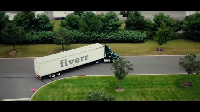 create truck logistics warehouse promo video
