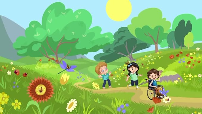 create animation video, nursery rhymes and stories