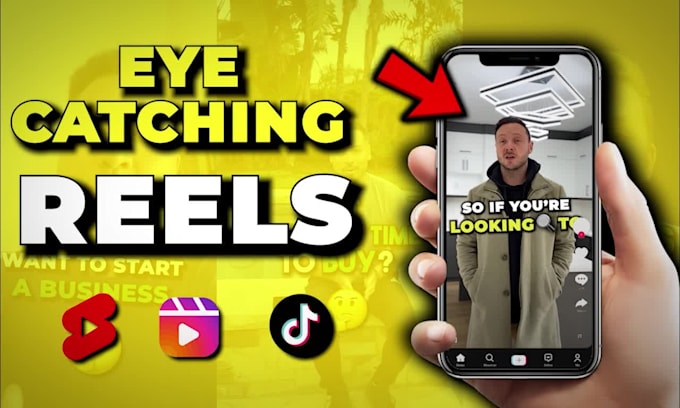 edit eye catching social media reels and tiktoks