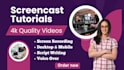 create a professional tutorial video for your website or app in 24 hours