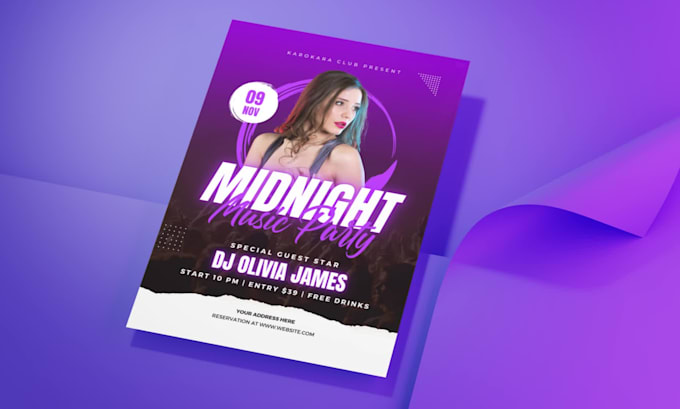 create business or event flyer design in 24 hours