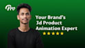 make 3d product animation for your brand