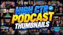 design professional youtube podcast thumbnails