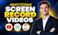 do screen recording, screen casting for youtube tutorials, apps, websites