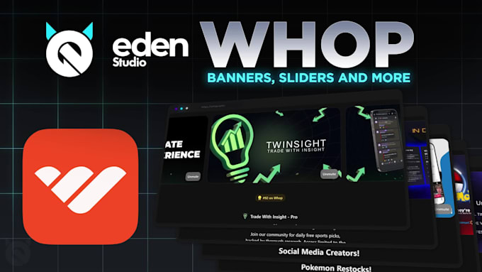 design animated whop banner and sliders for your store