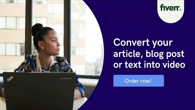 convert article, blog post, and text to video with voice over