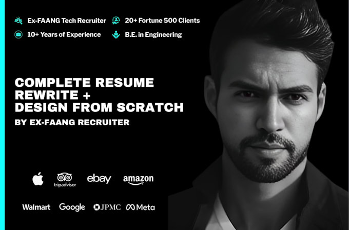 rewrite and design your resume from scratch as an ex faang tech recruiter