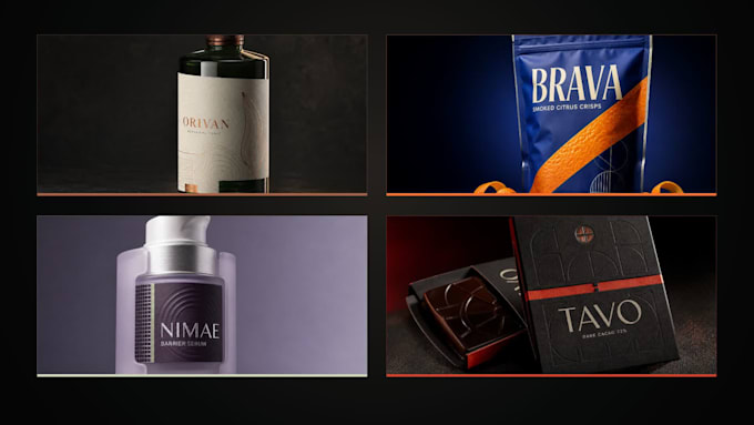 design premium product packaging, label, and 3d mockup