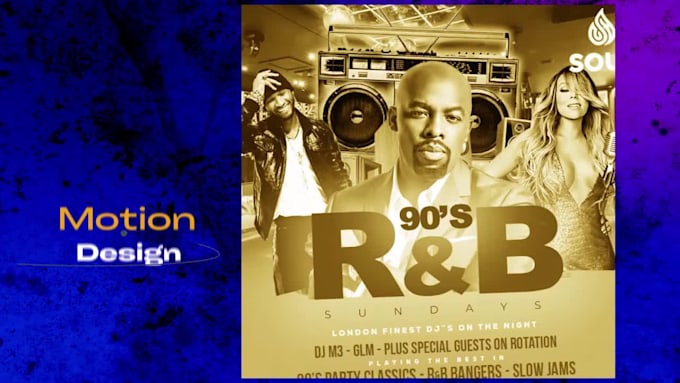 animate flyer design using motion graphics