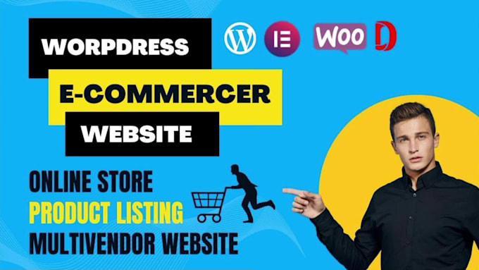 create wordpress ecommerce website or online store with elementor