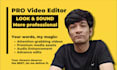 edit, cut, extend and sync audio and video