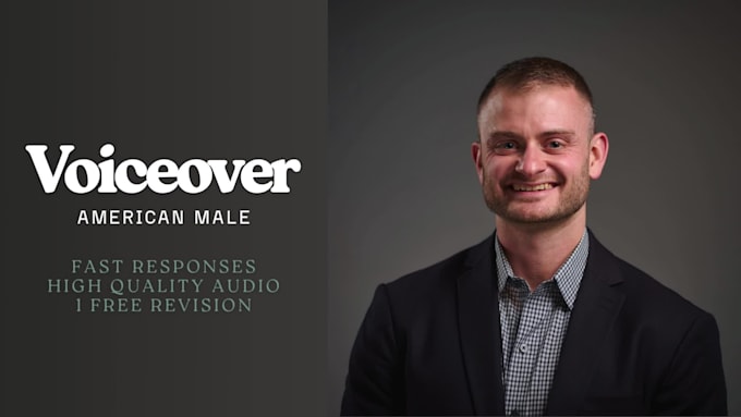 record an american male commercial or character voice over