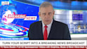 be your real serious breaking news anchor video spokesperson
