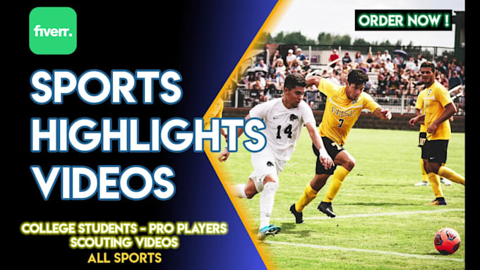 create a professional highlight video for football players
