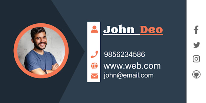 design professional clickable html email signature
