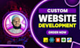 do custom website by react js node js as full stack developer, backend developer