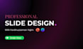 create urgent, attractive, animated slideshow presentation on ppt and canva