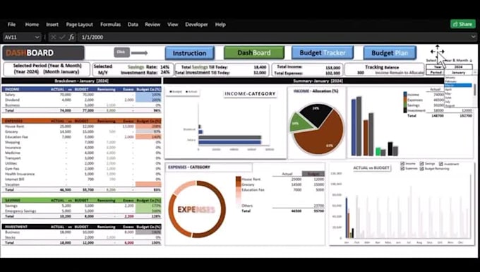 build fully automated customized personal budget tracker