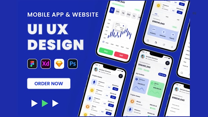 Design mobile app ui ux design in figma by Riseup_studio | Fiverr