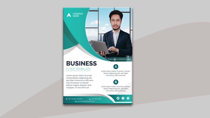 design professional business flyers, posters for real estate, events, sports