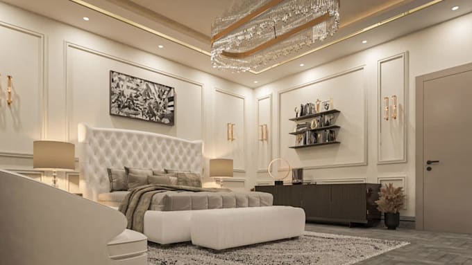 render hyper realistic architectural interior designs