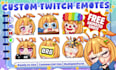 twitch emotes, chibi emotes, and animated emotes for stream