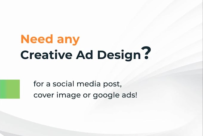 design ad creative or banner for social media